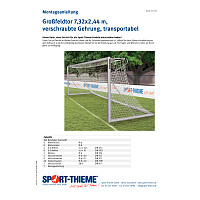 Sport-Thieme Großfeld-Fußballtor mit verschraubter Gehrung, transportabel