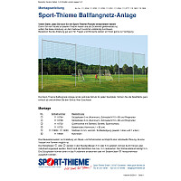 Sport-Thieme Standpfosten für Ballfangnetzanlage "Standard"