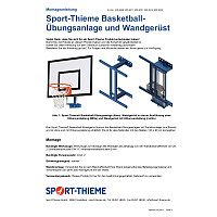 Sport-Thieme Basketball-Wandanlage "Flach"