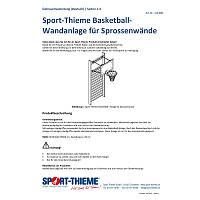 Sport-Thieme Basketball-Wandanlage für Sprossenwände
