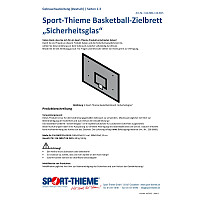 Sport-Thieme Basketball-Zielbrett "Sicherheitsglas"