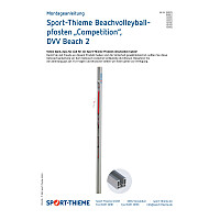 Sport-Thieme Volleyballpfosten 80x80 mm, DVV 2