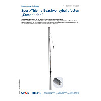 Sport-Thieme Volleyball-Mittelpfosten 80x80 cm