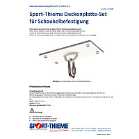 Sport-Thieme Deckenplatte-Set für Schaukelbefestigung