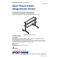 Sport-Thieme Fausthantel-Ablageständer fahrbar