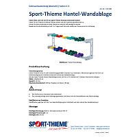 Sport-Thieme Hantel-Wandablage