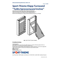 Sport-Thieme Klapp-Turnwand "TuWa Sprossenwand Incline"