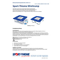 Sport-Thieme Minitramp "Standard" mit integrierter Ganzabdeckung