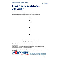 Sport-Thieme Standpfosten Spielpfosten "Universal"
