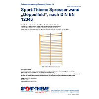 Sport-Thieme Sprossenwand "Doppelfeld", nach DIN EN 12346