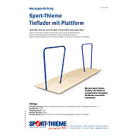 Sport-Thieme Transportwagen "Tieflader mit Plattform"