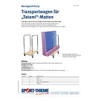 Sport-Thieme Matten-Set mit Transportwagen