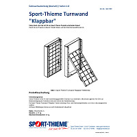 Sport-Thieme Klapp-Turnwand "TuWa Kletternetz Incline"