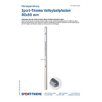 Sport-Thieme Volleyballpfosten 80x80 mm