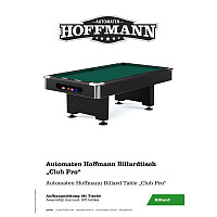 Automaten Hoffmann Billardtisch "Club Pro"