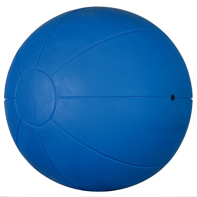 Togu Medizinball aus Ruton, 3 kg, ø 28 cm, Blau