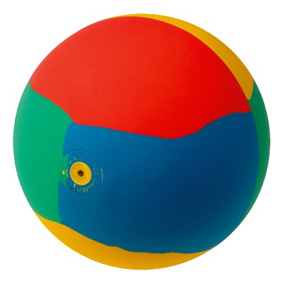 WV Gymnastikball Gymnastikball aus Gummi, Bunt, ø 16 cm, 320 g