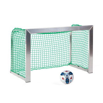 Sport-Thieme Mini-Trainingstor mit anklappbaren Netzbügeln, Inkl. Netz, grün (MW 4,5 cm), 1,20x0,80 m, Tortiefe 0,70 m