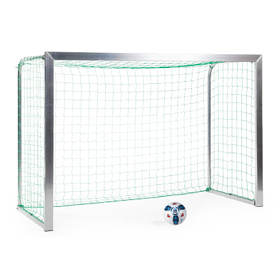Sport-Thieme Mini-Trainingstor mit anklappbaren Netzbügeln, Inkl. Netz, grün (MW 10 cm), 2,40x1,60 m, Tortiefe 1,00 m
