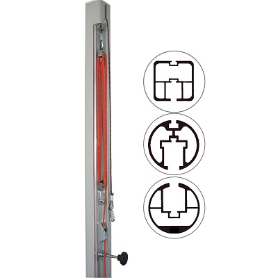 Sport-Thieme Flaschenzug-Spannvorrichtung für Volleyballpfosten 80x80 mm, ø 83 mm oder ø 105 mm