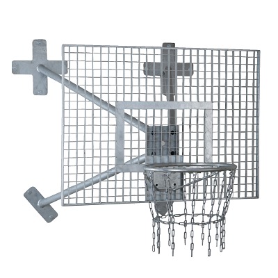 Sport-Thieme Fair Play Basketball-Wandanlage Outdoor, Korb Outdoor abklappbar, Zielbrett: Aluminium