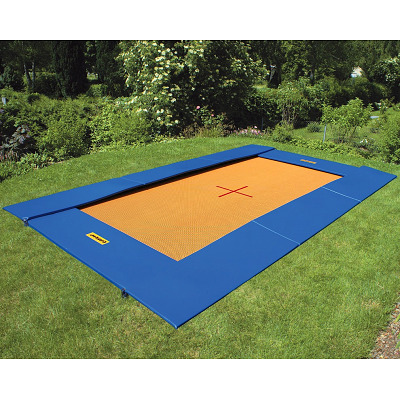Eurotramp Bodentrampolin, 524x311 cm, Grand Master, Blau