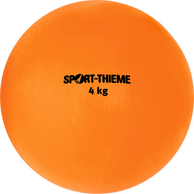 Sport-Thieme Stoßkugel aus Kunststoff, 4 kg, Orange, ø 134 mm
