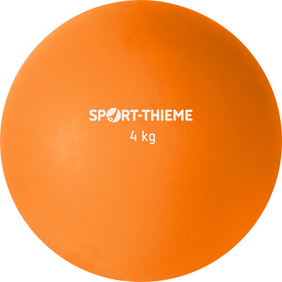 Sport-Thieme Stoßkugel aus Kunststoff, 4 kg, Orange, ø 134 mm