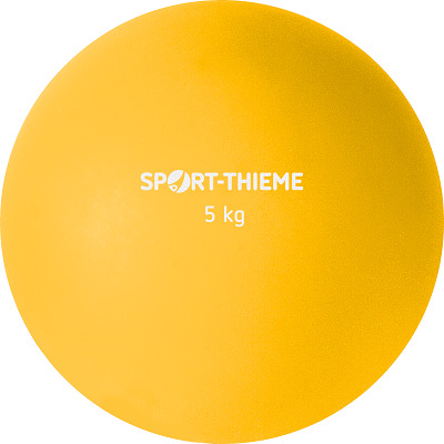 Sport-Thieme Stoßkugel aus Kunststoff, 5 kg, Gelb ø 135 mm