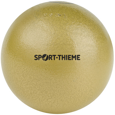 Sport-Thieme Wettkampf-Stoßkugel Gusseisen, 7,26 kg, Gelb, ø 126 mm