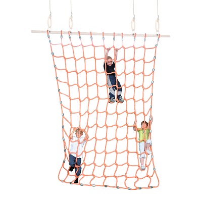 Sport-Thieme Kletternetz, Polypropylen (PP), Orange, 2x2 m