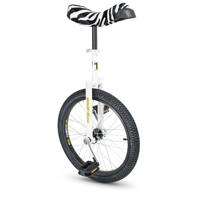 Qu-Ax Einrad Luxus Zebra, 20 Zoll (ø 51 cm), 36 Speichen, Rahmen Weiß