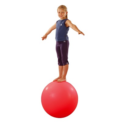 Balance-Kugel / Laufkugel, ø ca. 60 cm, 12 kg, Neon-Rot