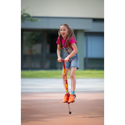 Qu-Ax Pogo-Stick, Rot, L: 98 cm, bis 30 ...