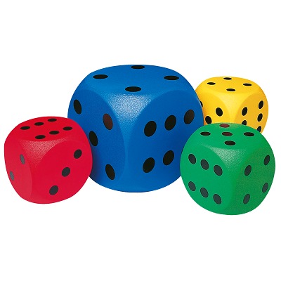 Volley Würfel, Blau, 16 cm