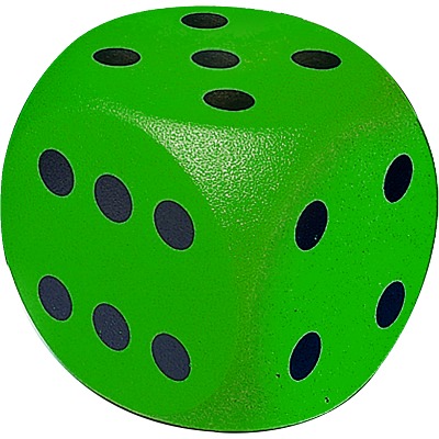 Volley Würfel, Grün, 16 cm