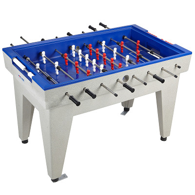 Kickertisch aus Polymer-Beton, Blau