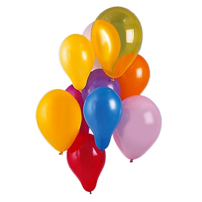Luftballons, ø 16–18 cm, Nicht für Gasbefüllung geeignet