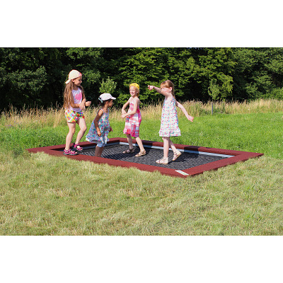 Hally-Gally Bodentrampolin "2000 Mini", Rot-Braun, Schwarz