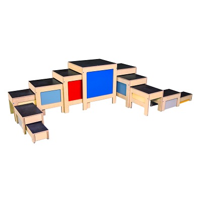 Thumbnail - Sport-Thieme Hockertreppen-Set, 11-teilig