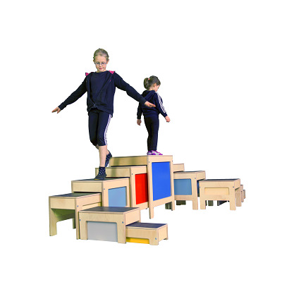 Thumbnail - Sport-Thieme Hockertreppen-Set "Move", 11-teilig