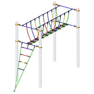 Huck Seilspielgeräte Vario-Kletterpark Einzelelement "Seilbrücke"