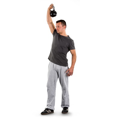 Thumbnail - Sport-Thieme Kettlebell "Gummiert mit gerändeltem Chrom-Griff", 4 kg