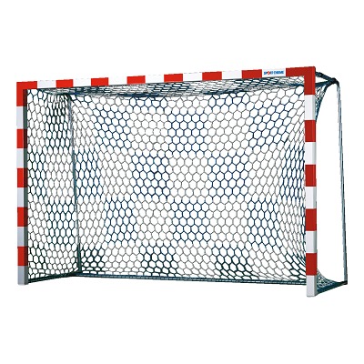 Handballtornetz 80/100 cm, Weiß-Blau