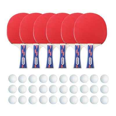 Sport-Thieme Tischtennisschläger-Set "Champion", Bälle Weiß