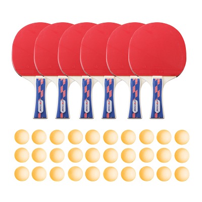 Sport-Thieme Tischtennisschläger-Set "Champion", Bälle Orange