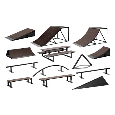 Komplett-Set mobile Skateanlagen