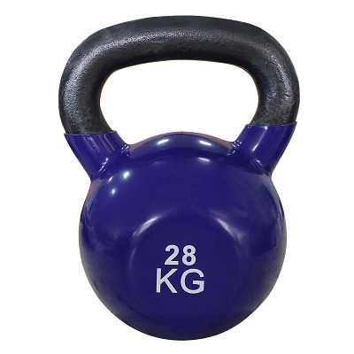 Sport-Thieme Kettlebell "Vinyl", 28 kg, Violett
