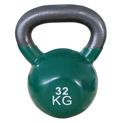 Thumbnail - Sport-Thieme Kettlebell "Vinyl", 32 kg, Dunkelgrün