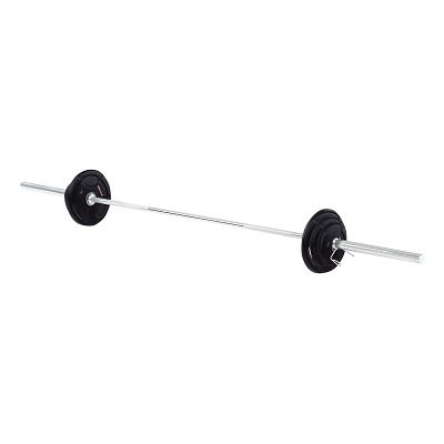 Sport-Thieme Langhantel-Set 60 kg oder 85 kg, Gummiert (Polyurethan (PU)), 60 kg